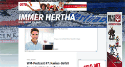 Desktop Screenshot of immerhertha.de